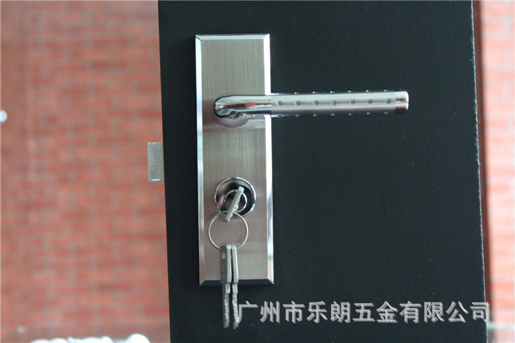 宅男网不锈钢面板房门锁