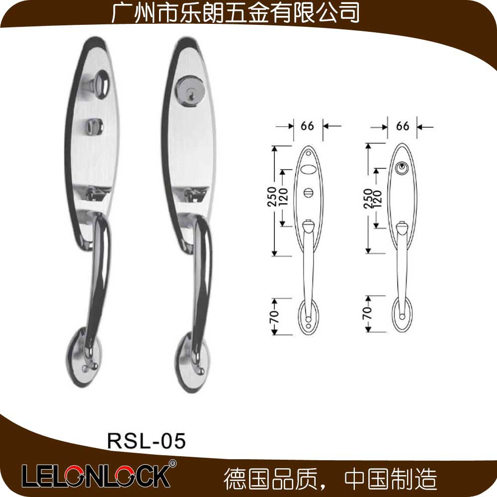 宅男网不锈钢门锁面板
