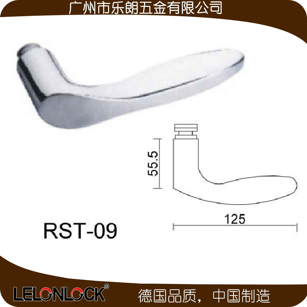 宅男网宅男导航RST-09 欧式房门锁不锈钢冲压把手