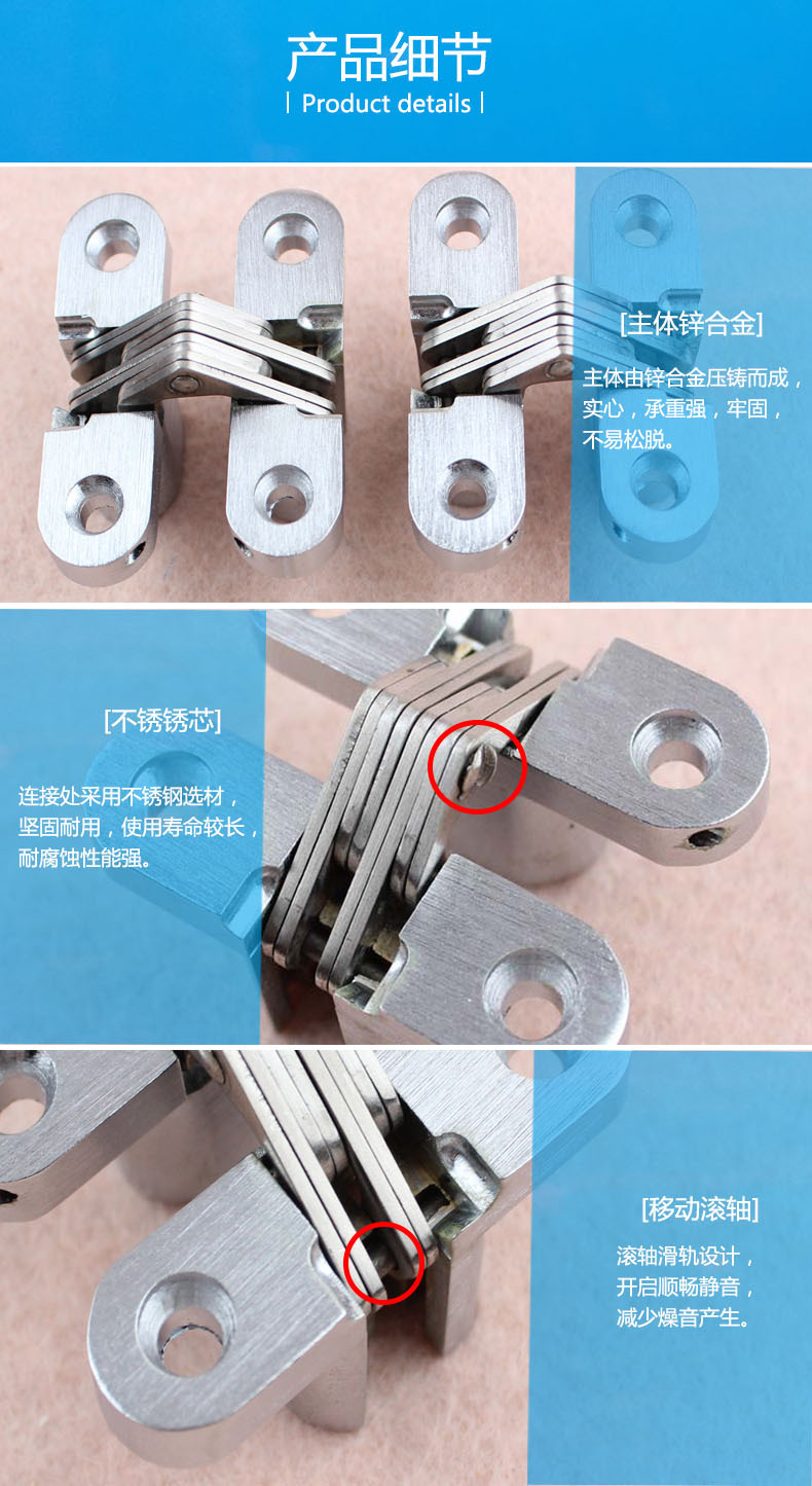 宅男网宅男导航RCH-01 暗藏十字铰链