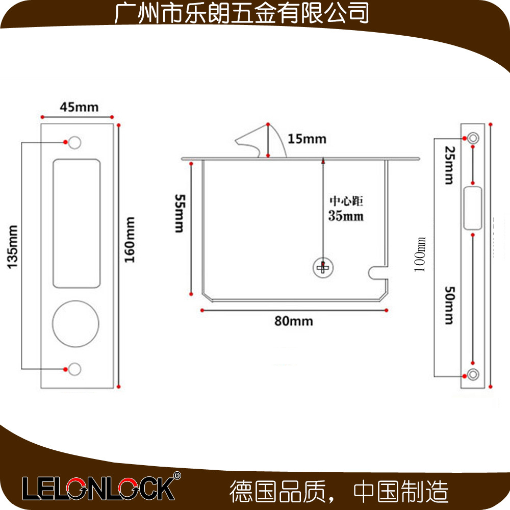宅男网宅男导航RSL-607ET 现代简约隐形移门拉手锁