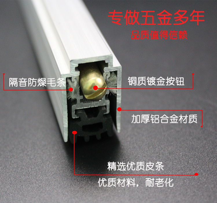宅男网宅男导航RDA-31(U5）铝合金门底防尘器